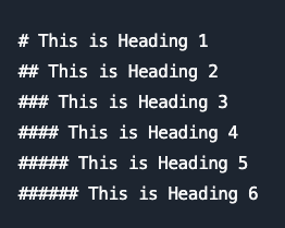 Headers markdown options