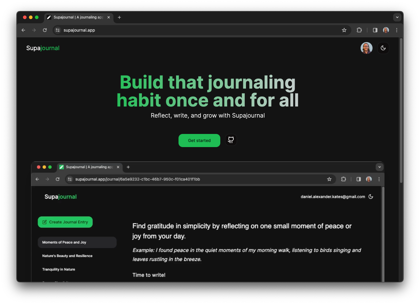 supajournal.app home page